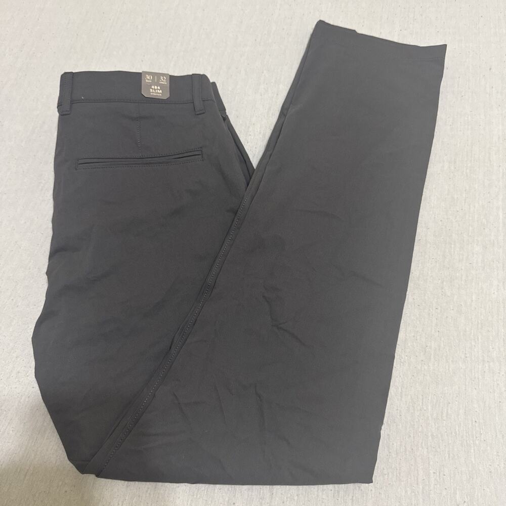 J.Crew Men’s 484 Slim-fit tech Chino pants Bedford Coal Size 30X32 NWT